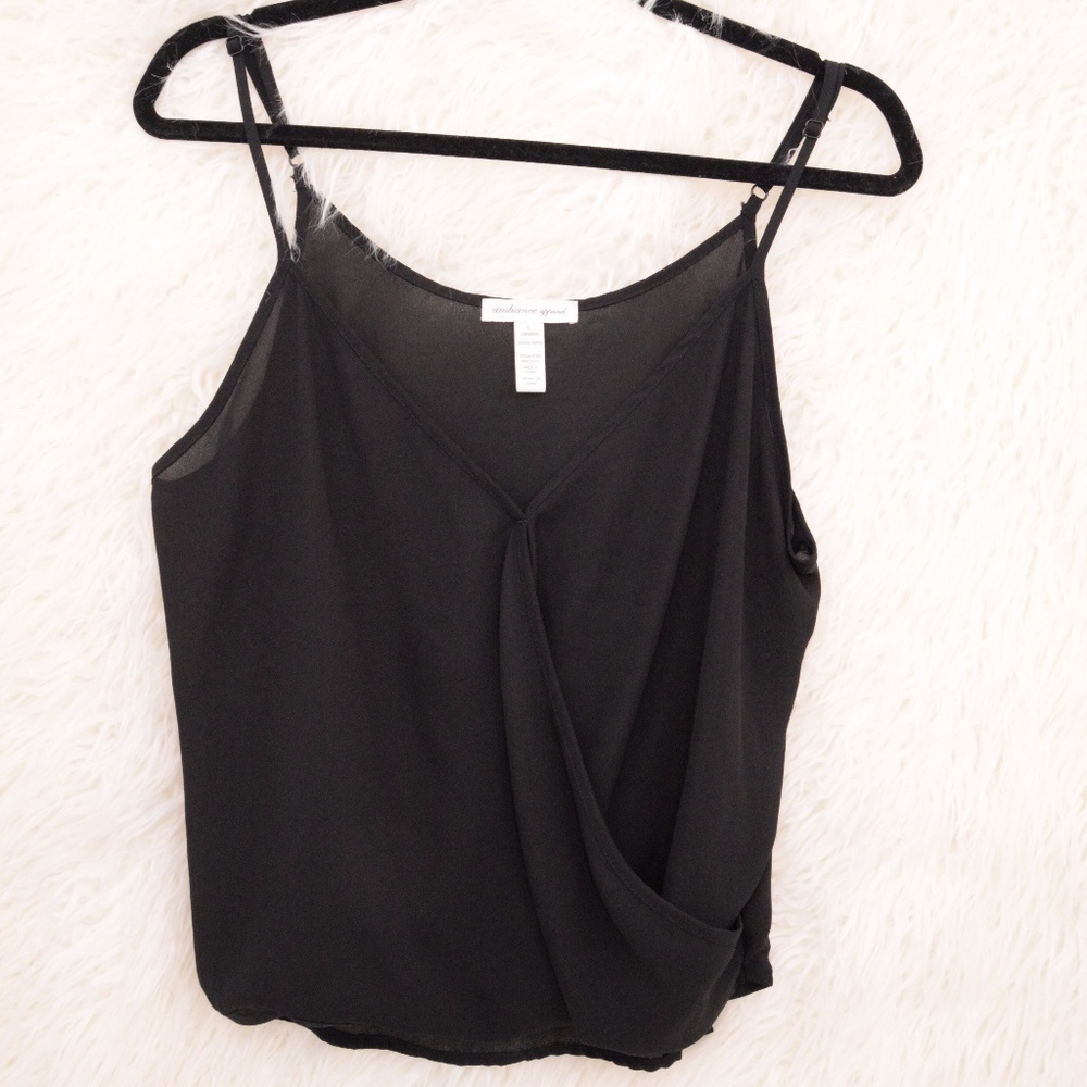 Black Strapless Blouse - Size Large